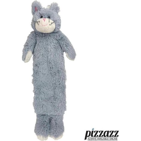 Bouillotte longue Warmies pour enfants avec housse amovible en peluche 3D - Couleur : Chaton