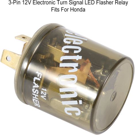 Relais clignotant LED 12V 20A 3 broches style rond compatible Honda (1/5)