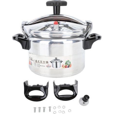 Large capacity, thick-walled, non-stick, explosion-proof aluminum pressure cooker for home and commercial use, 3L