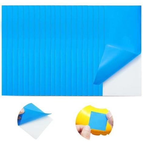Reparatur-Patches - Packung mit 20 Stück - Selbstklebend - Wasserdicht - PVC 7,5 cm