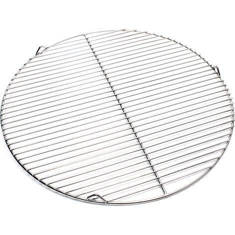 Wiltec Griglia rotonda in acciaio inossidabile 55 cm per barbecue a carbone e a gas