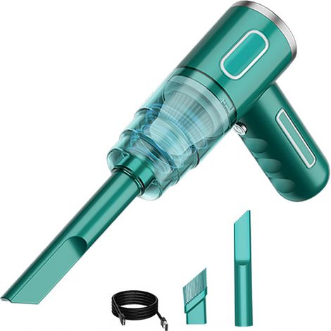 Aspirateur portable sans fil 29000PA pour voiture et maison, vert (1/5)