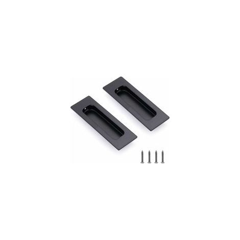 Tirador de acero inoxidable con forma de concha, tirador oculto para muebles, tirador para cajones, tirador para puertas correderas, tirador ovalado empotrado con tirador atornillable para armarios/pu