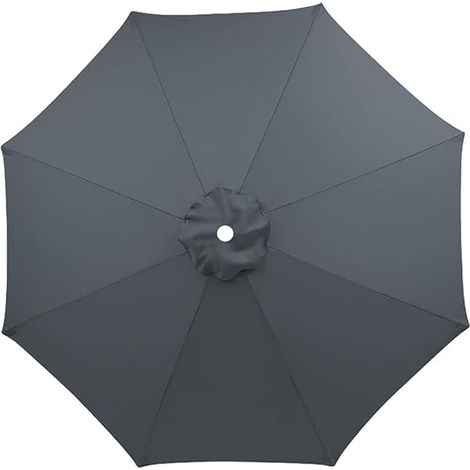 Toile de rechange pour parasol, 3 m, imperméable, avec pare-soleil et protection UV, pour parasol à 8 baleines.