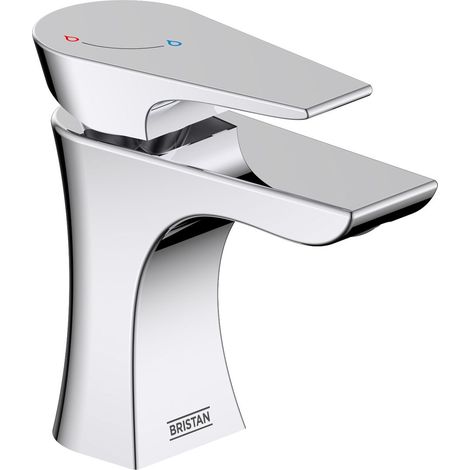 Bristan Hourglass Eco Start ES BAS Chrome Mono Basin Mixer Tap + Waste Fixings (1/5)