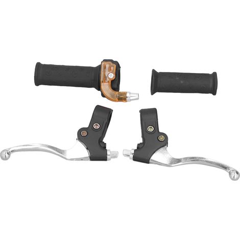 Poignées d'accélérateur et leviers de frein de 22 mm pour motos tout-terrain 2 temps 47 cc et 49 cc (gauche et droite). (1/5)