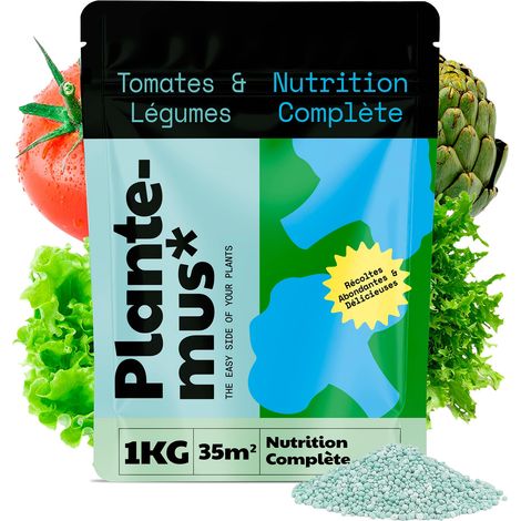 Engrais pour Tomates et Légumes, Récoltes Abondantes de Tomates, Fruits, Fraises, Agrumes et Oliviers, Granulé à Nutrition Complète, 1 KG (1/5)