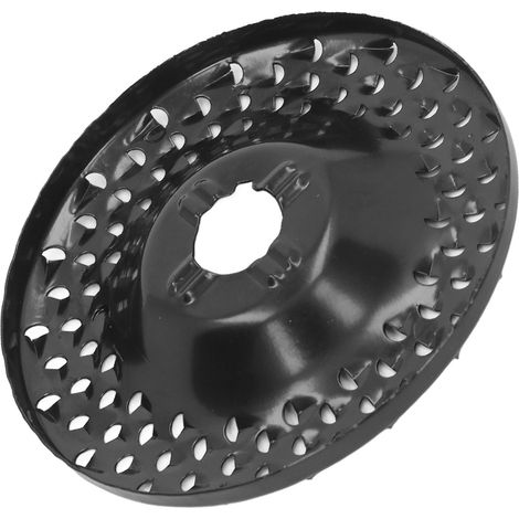 Disque à meuler 65Mn à pointes pour sculpture sur bois, façonnage et meulage, compatible meuleuse d'angle, avec trous multiples. (1/5)