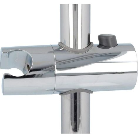 Verschiebbarer Brausehalter für 22 mm Brausestange, Chrom (1/3)