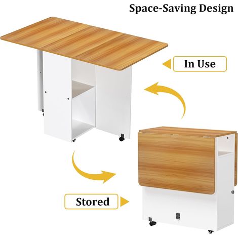Ensemble table – Ensemble table 2 à 4 personnes – Table 120x70x78cm – Pliable et transportable – Montage rapide et nettoyage facile (1/5)