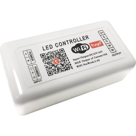 Contrôleur SMART+ WIFI CCT 12/24V 2 canaux 10A (1/5)