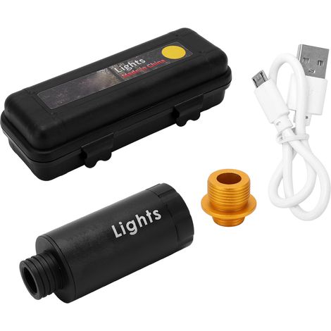Mini traceur UV LED noir fluorescent pour accessoires cinéma, filetage 11mm CCW et 14mm CW. (1/5)