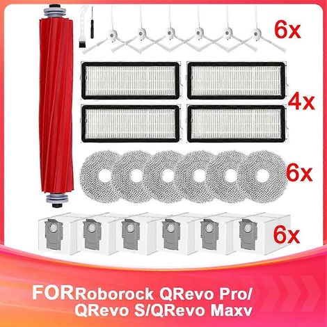 Brosse pour aspirateur Accessoire Lot pour Qrevo Pro/Qrevo S/Qrevo MaxV Robot Aspirateur – pour pièce détachée Main Brosse (1/5)