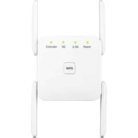 Sollbry 1200Mbps Amplificateur WiFi Puissant Bi-Band 5GHz/2.4GHz WiFi Extender et Repeater Amplificateur avec Port Ethernet (1/5)