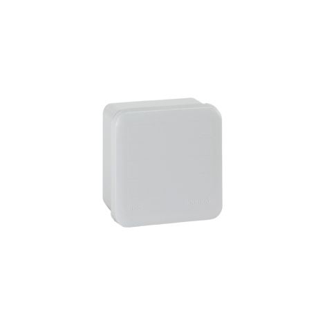 Boîte de dérivation carrée - Etanche - lisse - pour presse étoupe - 80x80x45 mm - Plexo - 092011- Legrand (1/5)