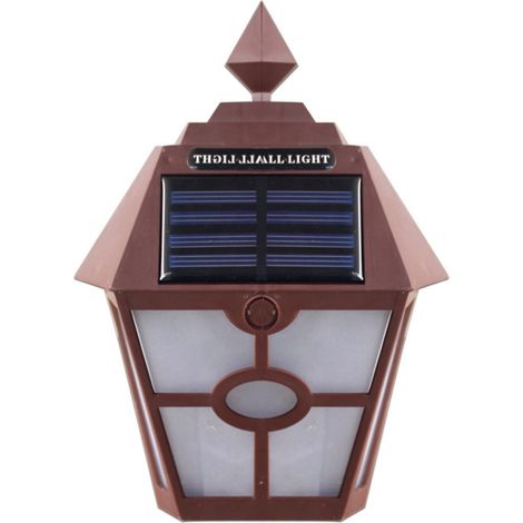 Solar Wall Light - Up And Down Illumination - IP65 Waterproof - For Garden Porch Terrace - 14x19cm - 600mAh - White Light 3000K - 1 Piece (1/5)