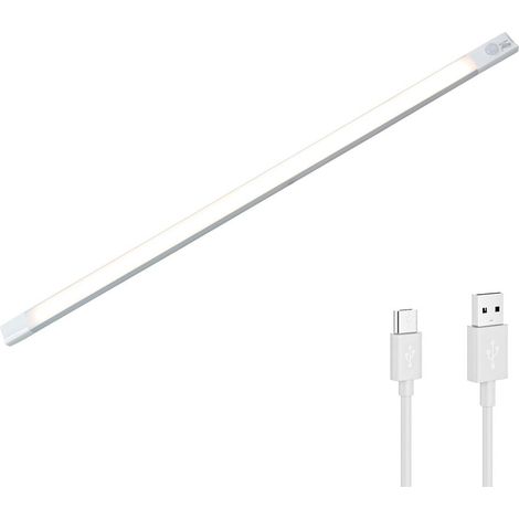 Strip 28 LED lumière chaude pour placard 38cm détecteur mouvement rechargeable