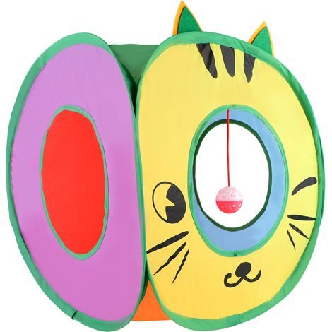 1 tente tunnel pliable pour animaux de compagnie (1/5)