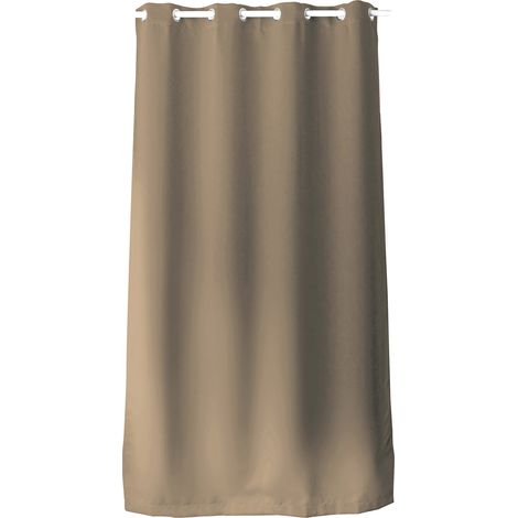 Rideau oeillets CHABY 140x240 cm 100% polyester bachette NATUREL