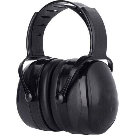 Casque Anti Bruit Adulte Réglable Confortable, avec Une Atténuation de SNR 38dB, pour Milieu Bruyant ou Stressant-Noir (1/4)