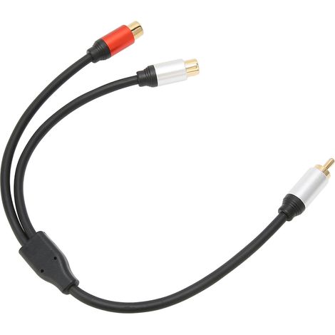 Câble Diviseur Audio Y RCA, 1 Mâle vers 2 Femelles, pour Téléviseur, Home Cinéma, Console de Jeu