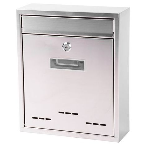 Briefkasten FLATBOX 260x90x310 mm, Edelstahl