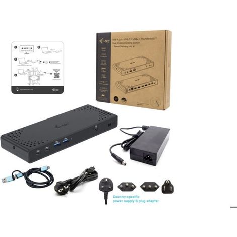 Station d'accueil - I-TEC - Dualdock - 1x5K - 2x4K 60Hz - 100W Power Delivery (1/5)