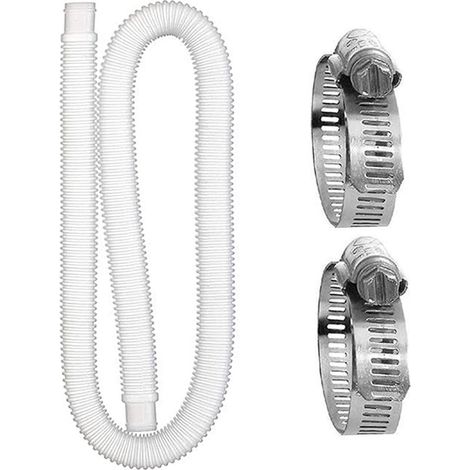 Tubo di Ricambio per Piscina, Tubi per Piscina, con 2 Connettori Metallici, per Piscine Fuori Terra, Tubo di Ricambio per Pompa del Filtro della Piscina (1/5)