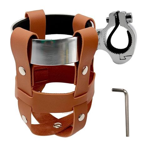 Retro-Fahrradflaschenhalter (7 cm) – Universelle Montage – Becher-/Flaschenhalter für Fahrrad/Mobiltelefon – Geeignet für Motorräder, Kinderwagen, Rollstühle, Skateboards und Roller (1/5)