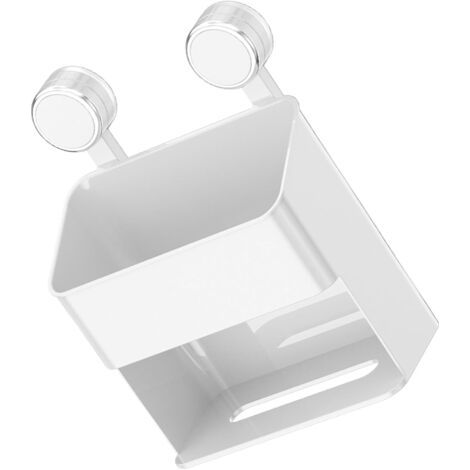 Étagère de douche amovible à ventouse - Matériaux ABS PET - Organisateurs muraux - Installation facile - Sans perçage - Support mural portable pour salle de bain (1/5)