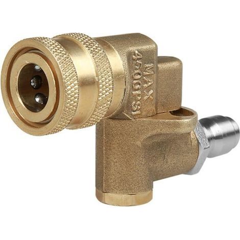 Coupleur Pivotant pour Nettoyeurs Haute Pression, Connecteurs Rapides, Outil de Nettoyage (1/5)