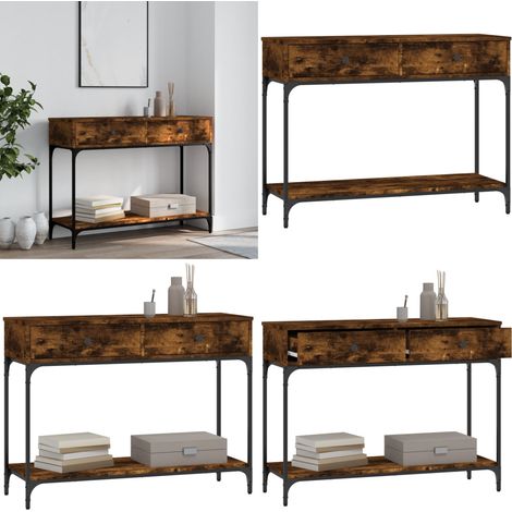 Konsolentisch Räuchereiche 100x34,5x75 cm Holzwerkstoff - Konsolentisch - Wohnraumgestaltung - Sideboard - Etagentür - Regal - Home & Living (1/5)