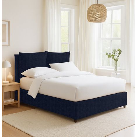Cama Plaza y Media Falmouth, Desenfundable, Hecho en Italia, Violeta Oscuro (1/4)