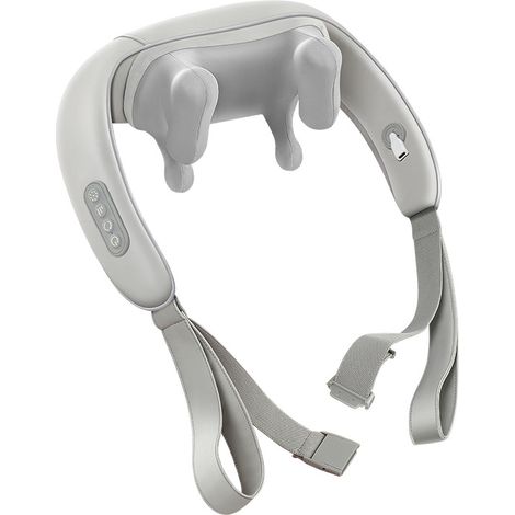 Masajeador cervical, masajeador cervical y de cuello, masajeador de espalda y cuello, masajeador eléctrico con 3 velocidades ajustables, regalo de Navidad para hombres, mujeres, mamás y papás. (1/5)