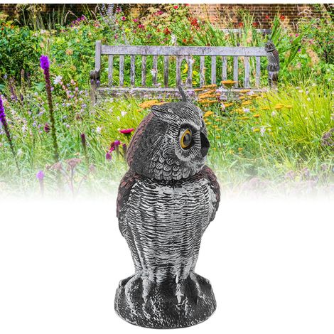 Kleine, gestreifte, wackelnde Plastikeule, Gartendekoration, Vogelabwehr, Gartenornament für den Außenbereich, künstliche Jagdeule aus Kunststoff. (1/5)