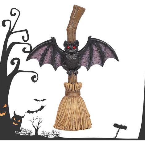 Décorations De Table Halloween Design Balai Chauve-Souris Décoration Centre De Table Pour Étagère Bureau Jardin Maison Entrée (1/5)