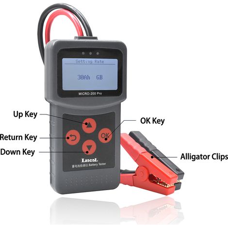 Testeur batterie moto/voiture 12V – analyseur numérique SAE/CCA/JIS – diagnostic précision pour camions & véhicules (1/5)