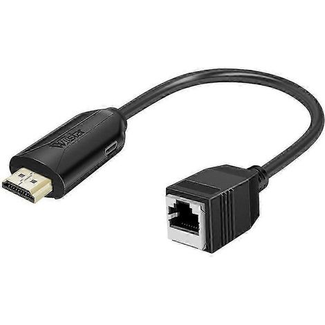 Câble Ethernet compatible HDMI avec connecteurs HDMI-RJ45 TX RX femelle et mâle, intégré 1128 szsym02 (1/5)
