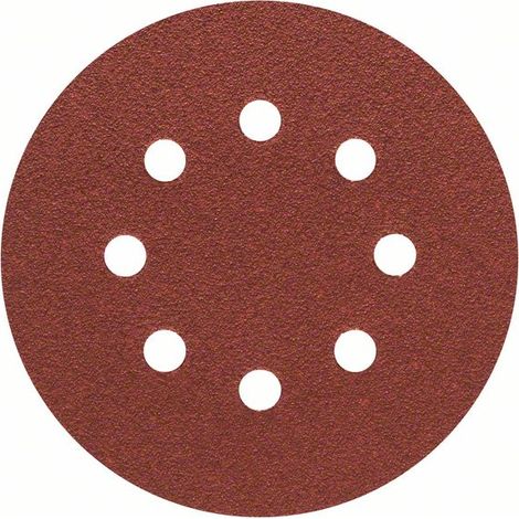 Dischi abrasivi per levigatrice rotorbitale 125 mm Grana 60 2608900804 ex 2608605068 BOSCH