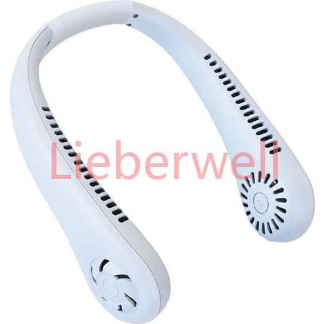 Ventilateur Cou Portable,Ventilateur sans Feuilles Réglable à 360 avec Batterie 4000mAh Ventilateur portable pour Bureau Domicil (1/4)