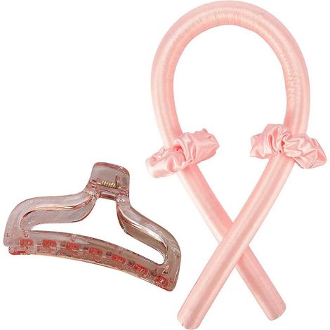 Lot de Bigoudis pour Cheveux Longs, Bigoudis Sans Chaleur pour la Nuit, Inclus Élastiques, Pinces à Cheveux et Bandeau