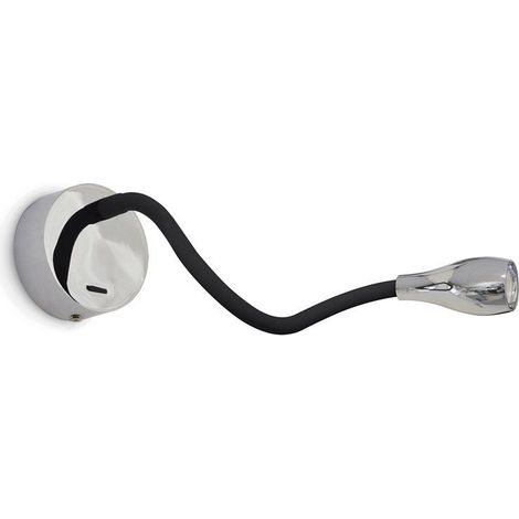Aplique lector ELFI pequeño LED SMD 2 W 160 lm 3000 K CRI80 Negro (1/3)