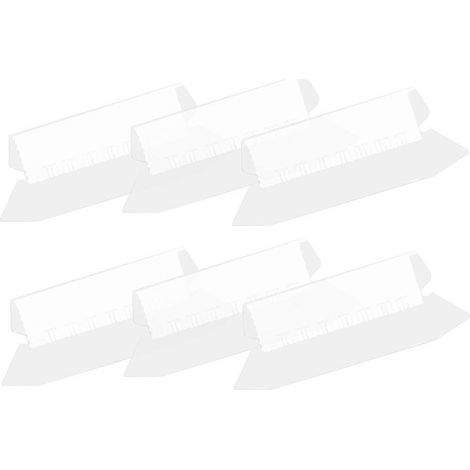 25 Hänge-Registerkarten aus Kunststoff, praktische Kennzeichnungsetiketten für Schüler, Lehrer und Büros. – 7,7 x 3,1 cm – Weiß