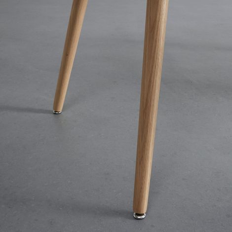 Mömax Schreibtisch Lena Grau/Natur Echtholz/MDF ca. 120x60 cm (1/5)