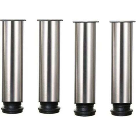 Pieds De Meubles - Acier Inoxydable 304 - Réglable 300 À 315 Mm - Pour Table Canapé Bureau Étagère - Lot De 4 (1/5)