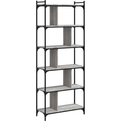 Maison Exclusive - Libreria Grigio Sonoma 6 Ripiani 76x32x192 cm Legno Multistrato