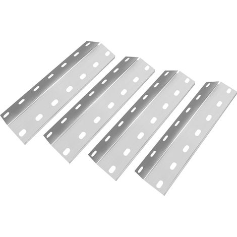 Lot de 4 couvercles de brûleur en acier inoxydable de 36,5 x 12 cm (1/5)