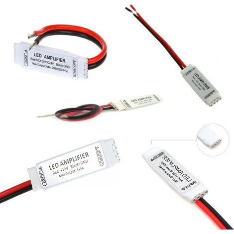Trade Shop - Verstärker für Streifen Led RGB 3528 5630 Streifenlicht 12V 3x4A - (1/2)