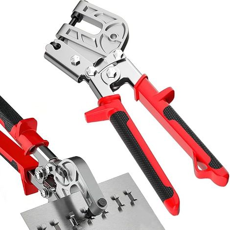Pince à sertir pour cloison sèche pour profilés métalliques de 0,4 à 0,8 mm, pince de connexion pour profilés en acier, pince à sertir pour plaques de plâtre, montage au (1/5)