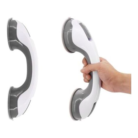 Lot de 2 poignées de douche sans perçage - Avec ventouse - Pour salle de bain - Pour enfants, femmes enceintes et personnes âgées (1/5)
